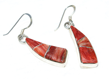 Design 11563: red jasper earrings