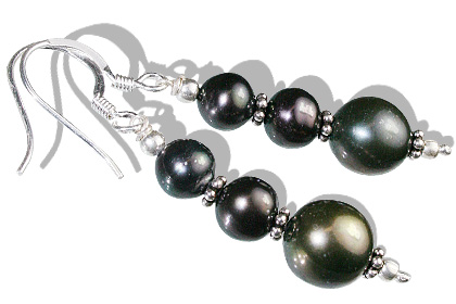 Design 11866: gray hematite earrings
