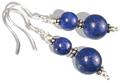 Design 11867: blue lapis lazuli earrings