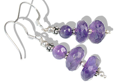 Design 11876: Purple amethyst earrings