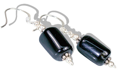 Design 11884: black onyx earrings