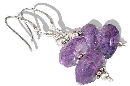 Design 11889: purple amethyst earrings