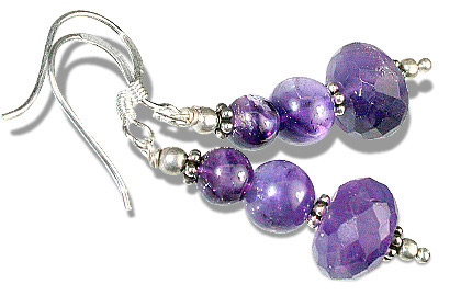Design 11900: Purple amethyst earrings