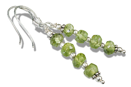 Design 11903: Green peridot earrings