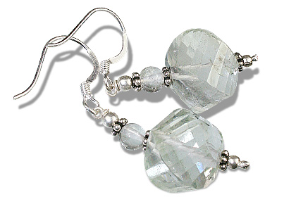 Design 11908: white crystal earrings