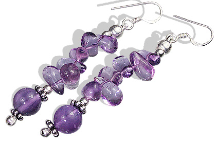 Design 11942: purple amethyst earrings