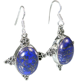Design 11964: blue lapis lazuli american-southwest earrings