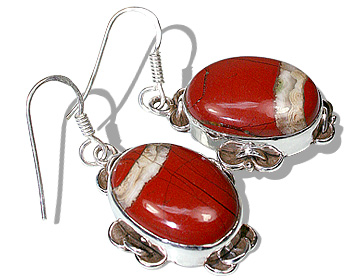 Design 12109: Orange,Cream mookite american-southwest, ethnic earrings