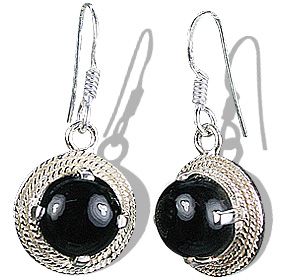 Design 12261: black onyx earrings