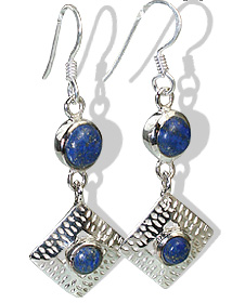 Design 12403: blue lapis lazuli earrings