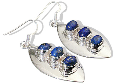Design 12552: blue lapis lazuli earrings