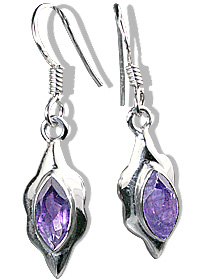 Design 12571: purple amethyst earrings