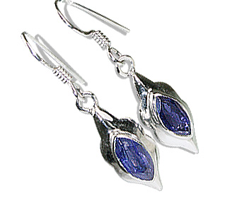 Design 12572: blue iolite earrings