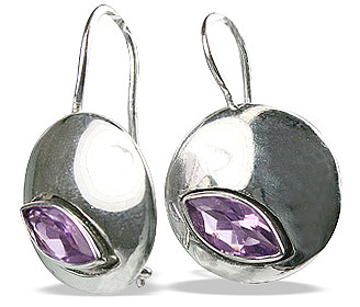 Design 12573: purple amethyst earrings