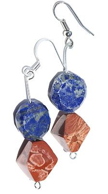 Design 12661: multi-color multi-stone earrings