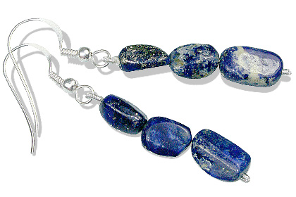 Design 12780: blue lapis lazuli earrings