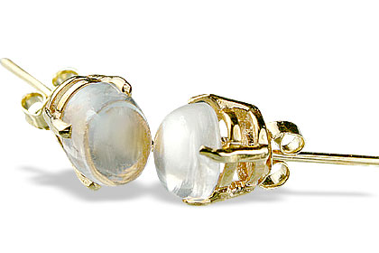Design 13582: white vermeil post earrings