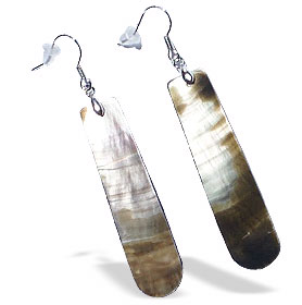 Design 15057: gray abalone earrings