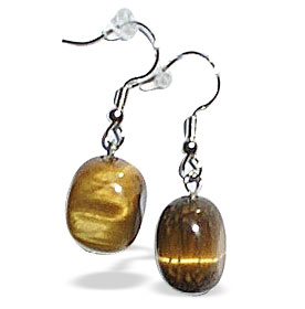 Design 15106: brown,yellow tiger eye earrings