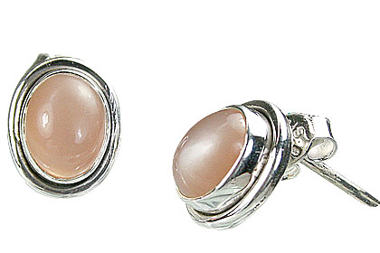 Design 15151: orange moonstone earrings