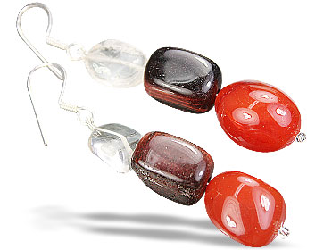 Design 15191: multi-color multi-stone earrings