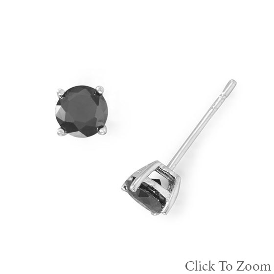 Design 21765: black crystal earrings