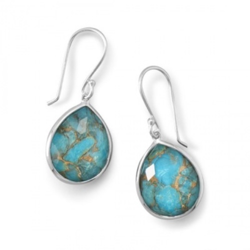 Design 21772: blue turquoise earrings