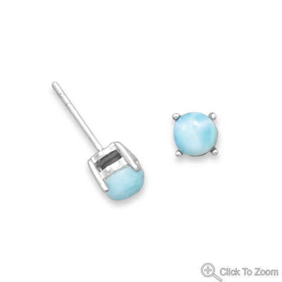Design 21845: blue larimar earrings