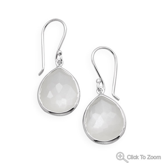 Design 21870: white moonstone earrings