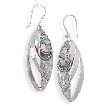 Design 21998: multi-color glass drop earrings