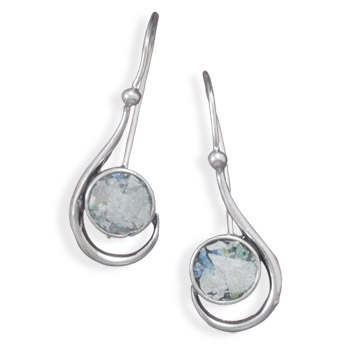 Design 21999: multi-color glass drop earrings