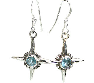 Design 9325: blue blue topaz earrings
