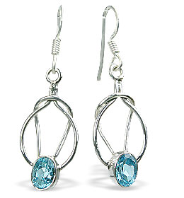 Design 9328: blue blue topaz earrings