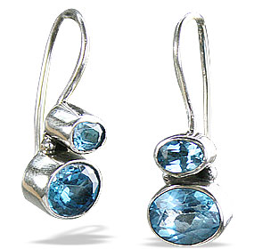 Design 9331: blue blue topaz earrings