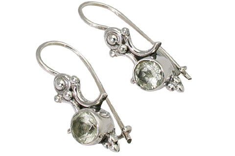 Design 9333: green green amethyst earrings