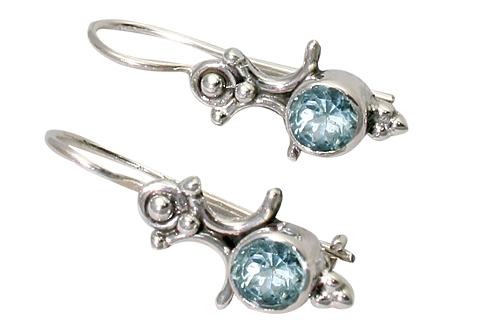 Design 9361: blue blue topaz earrings
