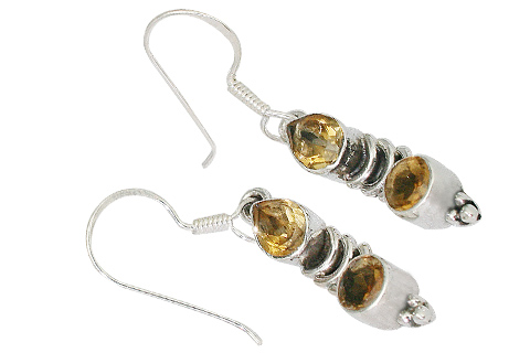 Design 9365: yellow citrine earrings