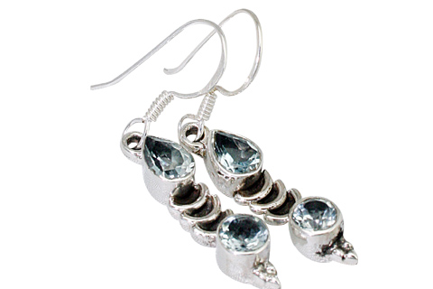Design 9367: blue blue topaz earrings