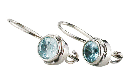Design 9377: blue blue topaz earrings