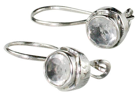 Design 9378: white crystal earrings
