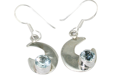 Design 9391: blue blue topaz earrings