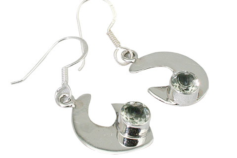 Design 9392: green green amethyst earrings