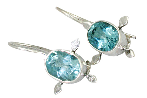 Design 9394: blue blue topaz earrings