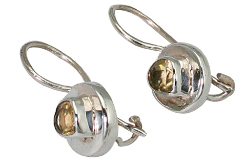Design 9425: yellow citrine earrings