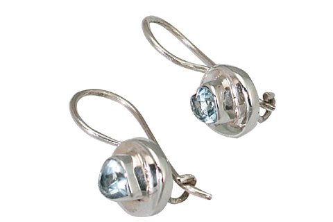 Design 9427: blue blue topaz earrings