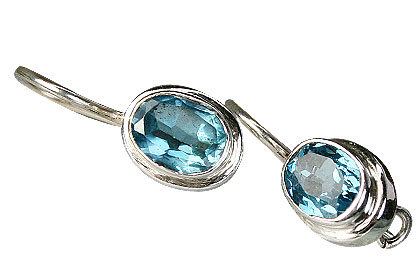 Design 9443: blue blue topaz earrings
