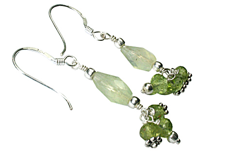 Design 9570: green peridot earrings