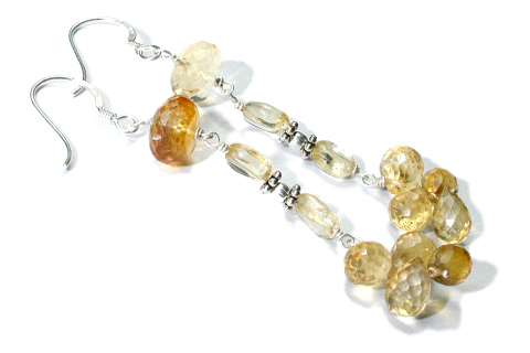 Design 9571: Yellow citrine earrings