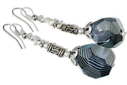 Design 9701: black onyx earrings