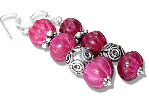 Design 9714: pink quartz earrings